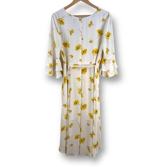 Chelsea28 Floral Faux Wrap Dress Size L - Picture 2 of 11